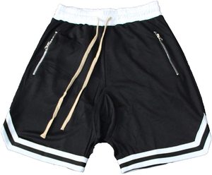 Short de basket en maille Design personnalisé Vintage Short d'entrejambe de 5 pouces Fashion Street Short de basket-ball en maille pour hommes avec poches - Product Image 1
