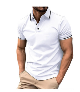 Prix bon marché fournisseur en gros 100% coton Polo de golf pour hommes à séchage rapide à manches courtes T-shirt de polo de travail décontracté - Product Image 3