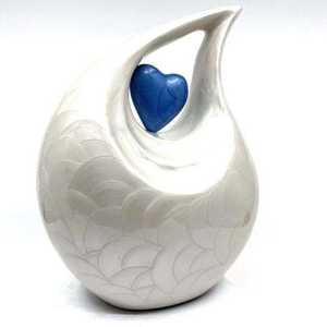 โกศเผาศพรูปหยดน้ำตาพร้อมการออกแบบให้เป็นรูปหัวใจทำจากทองเหลืองคุณภาพสูง - Product Image 6