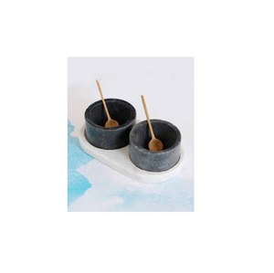 ทรงกลมหินอ่อนและเกลือและน้ำตาลและเครื่องเทศสมุนไพรและเครื่องเทศเครื่องบดหินอ่อนและชุดทรงกลม - Product Image 2