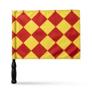 Double Set Professional Linesman <b>Flags</b> with Carrying Case High Visibility Patterned Assistant <b>Referee</b> <b>Flags</b> for Soccer Matches - Product Image 2