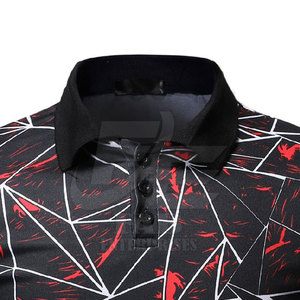 Nuevo diseño de gran tamaño para hombre impreso para Polos cuello redondo patrón sólido tejido de punto ecológico hecho en Pakistán - Product Image 4