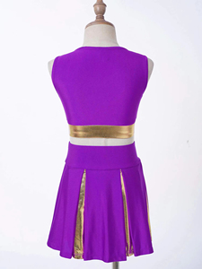 Uniforme de animadora, poliéster de alta calidad, colores y tamaños personalizados, perfecto para equipos adultos, camisetas y tops de corte automatizado - Product Image 5