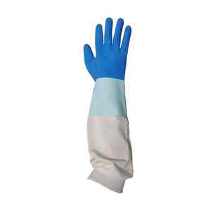 Polyester <b>Latex</b> Waterproof Ambidextrous Beekeeping <b>Gloves</b> Vented Long Sleeves Anti-bee XL High Quality Cold-Insulated 0.8mm - Product Image 2