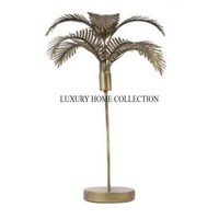 Lampadaire de table en métal durable et élégant fabriqué à la main avec des éléments sculpturaux uniques et une touche artistique contemporaine