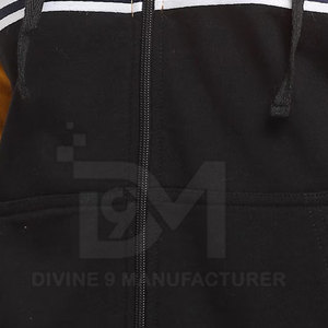 Survêtements d'hiver pour hommes de haute qualité, taille personnalisée, grande taille, couleur unie, coupe classique, pull-over 100% coton - Product Image 6