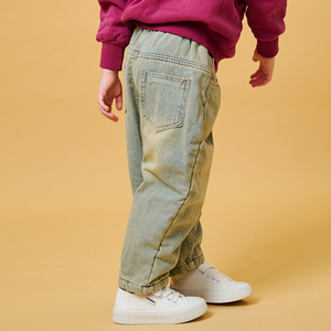 Jeans Casuales de Invierno para Niños Contikids WP417 EeshaJEANS, Unisex, Corte Holgado, Lavado Desgastado, con Forro Cálido - Product Image 4