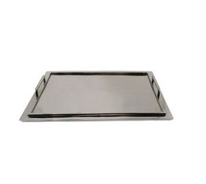 Elegante bandeja de servicio de acero inoxidable de primera calidad con aspecto pulido ideal para una elegante bandeja de comedor - Product Image 6