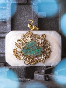 Sac à main en résine de luxe avec broderie en strass, bouton, fermeture éclair, logo, écologique, été, designer, haute qualité, meilleur prix - Product Image 4