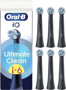 Oral-B iO Series Ultimate Clean Black, Original Replacement <b>Round</b> <b>Brush</b> Heads, pack of 6 - Product Image 3