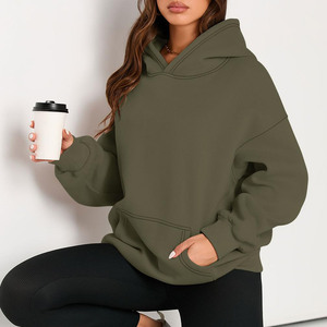 Imprimer Lettre Graphique Femmes Hoodies Tricoté Streetwear Casual Hoodies Femmes Fabricant Conception Personnalisée Sweats À Capuche Surdimensionnés - Product Image 5