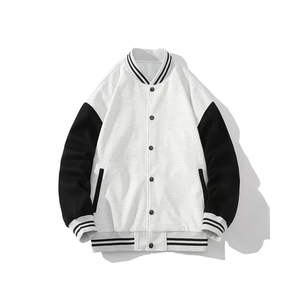 Kivotech Vintage Varsity Jacket pour hommes Vestes de baseball en cuir avec broderie en chenille sur les manches 100% coton - Product Image 3