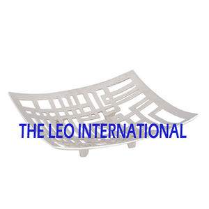 Bol rond en métal aluminium plaqué or Texture martelée Style fantaisie Bol décoratif moderne pour la maison - Product Image 3