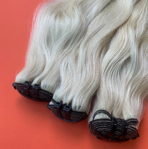 Cabello humano sin procesar a precio mayorista, cabello lacio natural color 613 rubio de Vietnam - Product Image 1