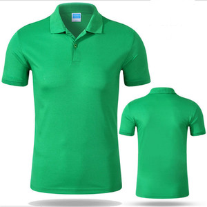 เสื้อโปโลสำหรับผู้ชาย, สินค้ามาใหม่เสื้อถักสีพื้นระบายอากาศได้ดีขนาดพลัสไซส์ - Product Image 2