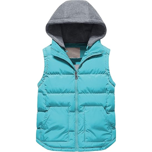 Casual Sleeveless gilet jackets with Stand Collar Puffy Winter Body <b>Warmer</b> jackets - Product Image 1