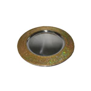 Top Trend Eco-Friendly Stainless Steel Metal Charger Plate for Dinner <b>Table</b> or Catering Food Server - Product Image 5