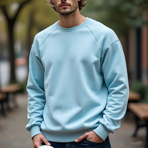 Jersey cuadrado para hombre, sudaderas con tejido pesado personalizado 400GSM lavado ácido Vintage, sudaderas para hombre - Product Image 3