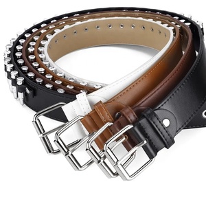 Cinturón de cuero genuino para hombre, hecho a mano, 100% cuero de vaca, diseño clásico, para trabajo, negocios, informal. - Product Image 4