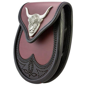 Hecho a medida de cuero auténtico Highland Full Dress Kilt Sporran accesorio de instrumento Musical hecho a mano con todos los tamaños gran oferta - Product Image 3