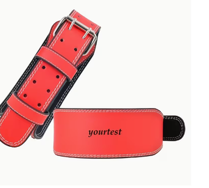 Cinturón de Levantamiento de Pesas de Cuero Azul Personalizado con Protección Profesional para Entrenamiento en Gimnasio y Seguridad en Fitness - Unisex - Product Image 4