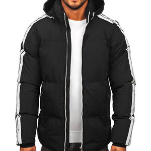 เสื้อแจ็คเก็ตผ้าควิลท์สำหรับผู้ชายพิมพ์ลายสีขาวน้ำหนักเบากันลมใส่ในฤดูหนาว - Product Image 1