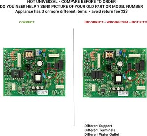 Carte de commande électronique d'onduleur de remplacement compatible verte W10312695 pour source d'alimentation électrique/CC WPW12695 - Product Image 4