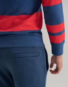 Camisetas de Rugby Transpirables de Alta Calidad para Hombre, Logotipo Personalizado OEM, Bordado, Corte Ajustado, Algodón Atlético a Rayas - Product Image 2