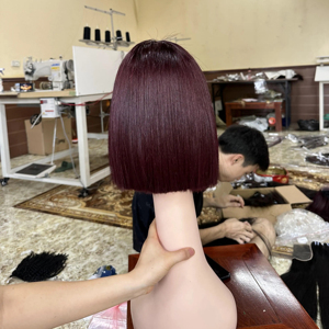 Hot bán buôn Việt Nam tóc con người thẳng <span class=keywords><strong>Bob</strong></span> Tóc Giả Full HD trong suốt phía trước đào tạo Heads glueless cho phụ nữ đen phong cách - Product Image 1