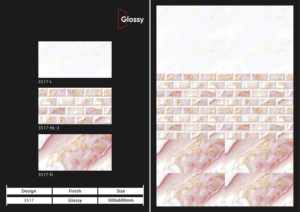 Carreaux muraux en céramique 300x600mm style maison, pour salle de bain et cuisine, finition brillante ou mate, surface sculptée effet sucre, design mural intérieur luxueux - Product Image 3