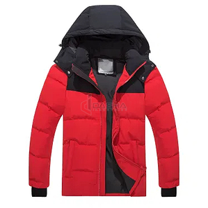 Chaqueta acolchada para hombre 2024, nuevo diseño de lona personalizable de alta calidad con logotipo completo, chaqueta de invierno de talla grande - Product Image 1