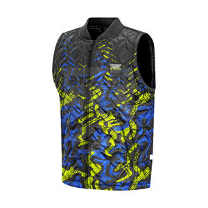 Chaleco con cuello levantado para hombre, chaqueta empacable y ligera para invierno, deportes al aire libre, senderismo y uso diario - Product Image 2