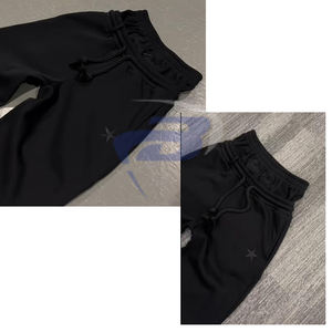 les pantalons de survêtement Black Streetwear Jogger <b>Sweatpants</b> Elastic Waist Sporty Minimalist Casual Lose <b>Oversized</b> <b>Sweatpants</b> - Product Image 2