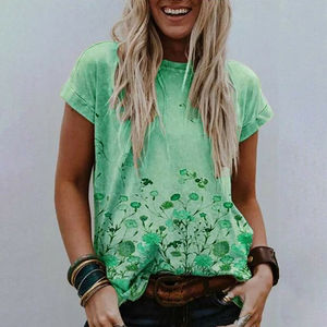 T-shirt pour femme à prix abordable, impression par sublimation, séchage rapide, anti-plis, durable, antibactérien, respirant, couleurs et tailles personnalisables, OEM - Product Image 4