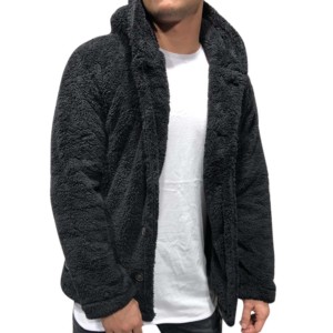 100% Cotton Blended Oversized Pullover <b>Hoodie</b> for <b>Men</b> Heavyweight Thermal <b>Sherpa</b> <b>Lined</b> for Winter - Product Image 5