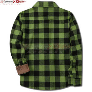 เสื้อนักขี่จักรยานผ้าสักหลาดสำหรับผู้ชายผ้าหนาและลายสก๊อตสำหรับเสื้อไบเกอร์ผ้าสักหลาดสำหรับผู้ชายดูแข็งแกร่งทนทาน - Product Image 2