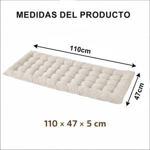Cojín para Banco con Cubierta con Cierre, Relleno de Fibra Hueca, Cómodo para Interiores y Exteriores, con Almohadas - Product Image 4