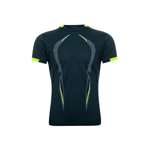 Wholesale Men's Slim Fit Sports Casual T-Shirts Quick Dry Rounded Neck Fitness Training <b>Top</b> with Sublimation Print - Product Image 1