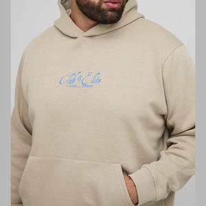 Nuevo diseño 100% algodón en blanco sudaderas con capucha de gran tamaño para hombres peso pesado gota hombro francés Terry sudaderas con capucha de alta calidad - Product Image 6