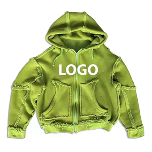 Personalizado mejores hombres precio razonable venta ácido desgastado sudaderas con capucha fabricante paquistaní 100% algodón francés Terry Vintage Sudadera con capucha - Product Image 5