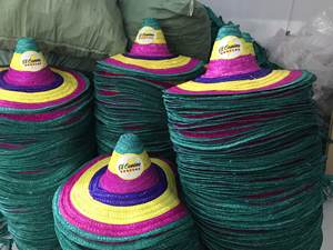 Sombrero Mexicano de Paja - Nuevo Diseño de Moda 2024, Sombrero Unisex a Rayas para Playa, Aire Libre, Viajes y Uso Diario - Product Image 2