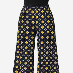 OEM personalizado señoras de cintura alta pantalones de pierna ancha para mujer Palazzo pantalones para la Oficina ropa formal y ropa casual a granel al por mayor - Product Image 1