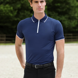 Haut de base respirant et léger pour homme, idéal pour l'équitation estivale - Product Image 1