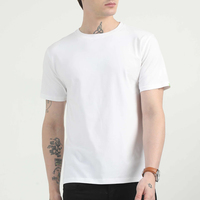 Nouveau T-shirt en Coton à Col Rond Personnalisable pour Homme, Manches Courtes, Blanc Uni, Tendance, Frais, Vente en Gros, Orienté Exportation, du Bangladesh