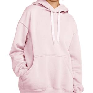 Sweat à capuche uni pour femmes en gros de haute qualité 100% polyester pull à capuche sweat personnalisé polaire sweats à capuche surdimensionnés pour les femmes - Product Image 5