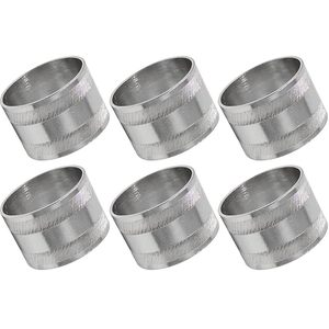 Servilletero de metal antiguo Diseño galvanizado Decoración de mesa de comedor de estilo rústico con plata para bodas y fiestas - Product Image 4