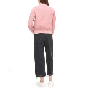 2025 otoño alta calidad mujeres Crop Letterman chaquetas invierno manga larga abrigos cuero bombardero chaqueta de béisbol personalizada - Product Image 5