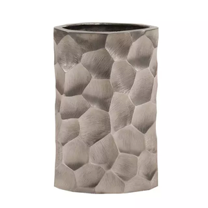 แจกันดอกไม้ทำจากโลหะสีผสมเข้ากันดีที่สุด,แจกันและแจกันดอกไม้ดีไซน์แฮนด์เมดสำหรับตกแต่งบ้านสีเขียว - Product Image 4