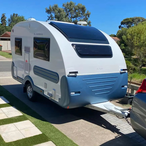 Camp Trailer Mini Teardrop Mini Caravan Travel Camper <b>Camping</b> Trailers With Shower <b>for</b> Sale to Europe USA - Product Image 1