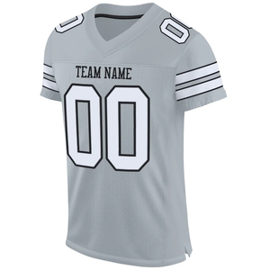 Ropa de equipo, camiseta de fútbol de manga corta para hombre, camiseta de malla de fútbol de media manga de Color gris, camiseta de fútbol de entrenamiento deportivo - Product Image 1